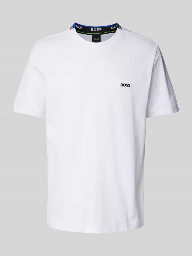 T-shirt z wyhaftowanym logo model ‘Taddy’