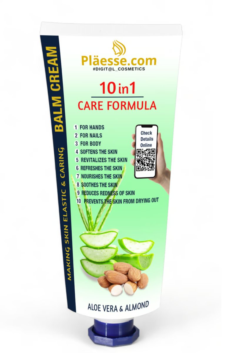 10w1 Krem Balsam Aloes & Migdał do rąk, paznokci i ciała 100ml