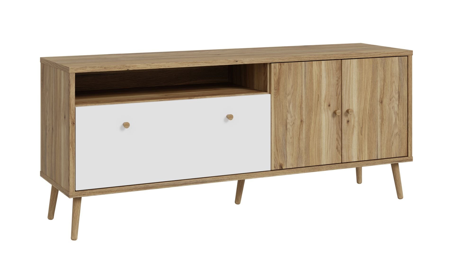 Szafka Rtv EasyKlix Harllson Hltt231Rec-M807 Dąb Mauvella / Biały