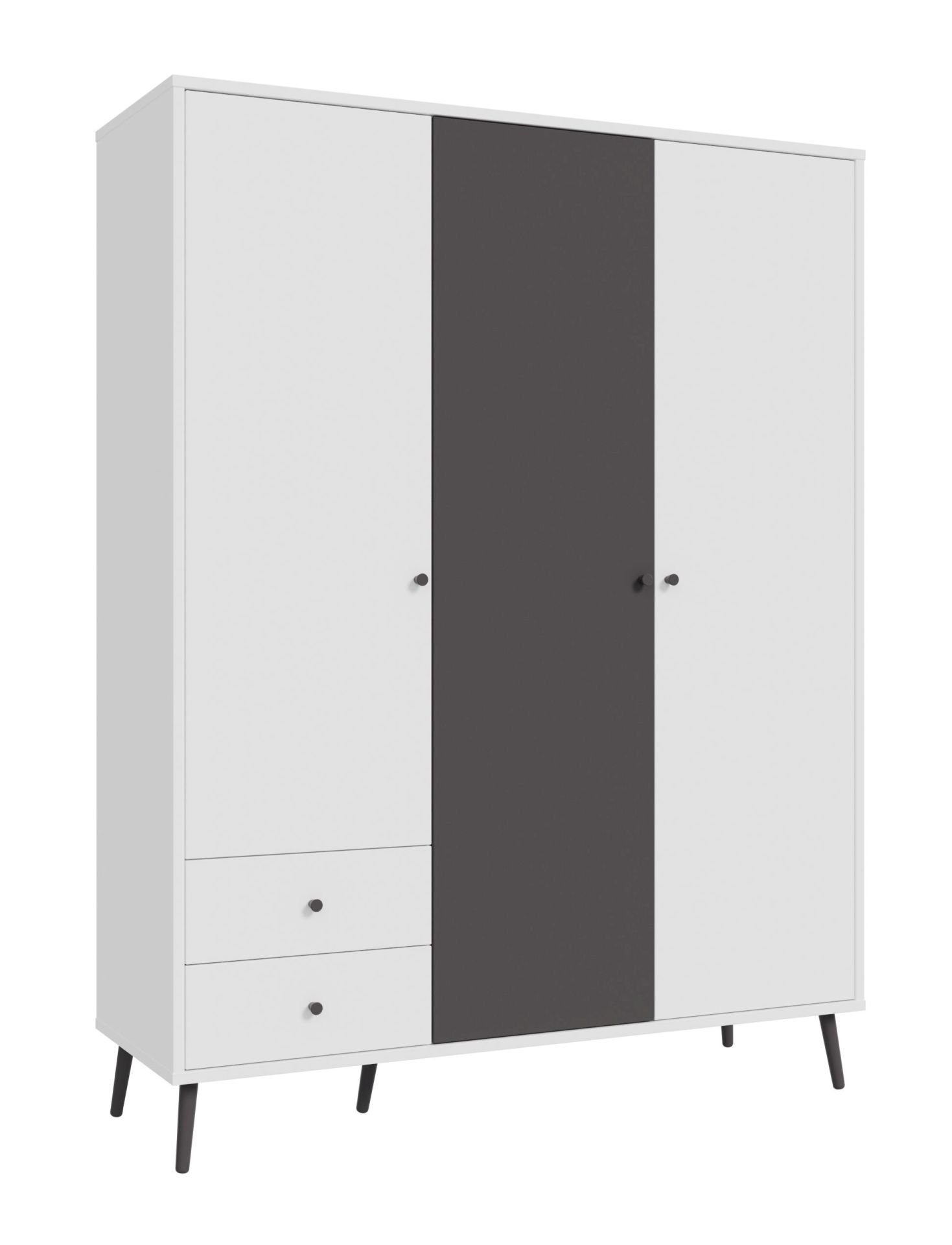 Szafa EasyKlix Harllson Hlts731Lec-M806 Biały / Uni Wolfram Szary
