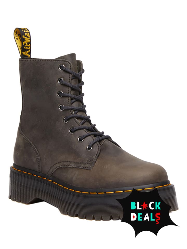 Dr. Martens Skórzane botki w kolorze brązowym