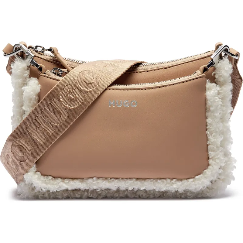 HUGO Listonoszka + saszetka Bel Multi shearling