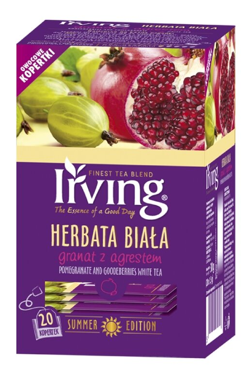 Herbata biała Irving Granat z agrestem 20x1,5g