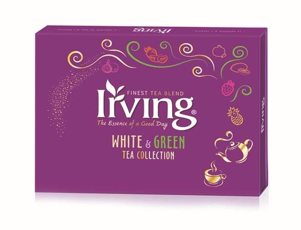 Kolekcja herbat zielonych i białych Irving White and Green 30 torebek