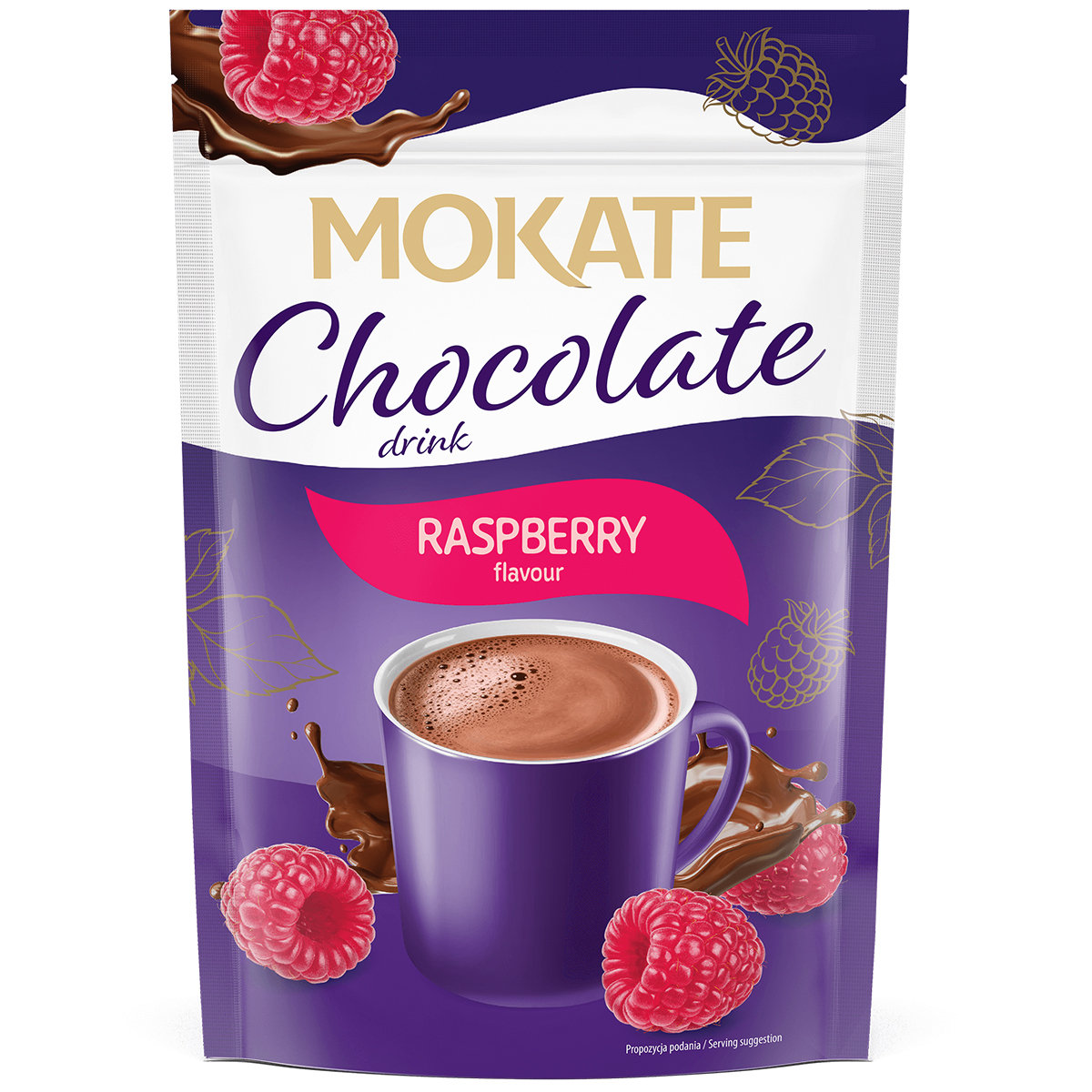 Świąteczny Zimowy Napój Czekoladowy Czekolada w Proszku Malina Mokate 120g