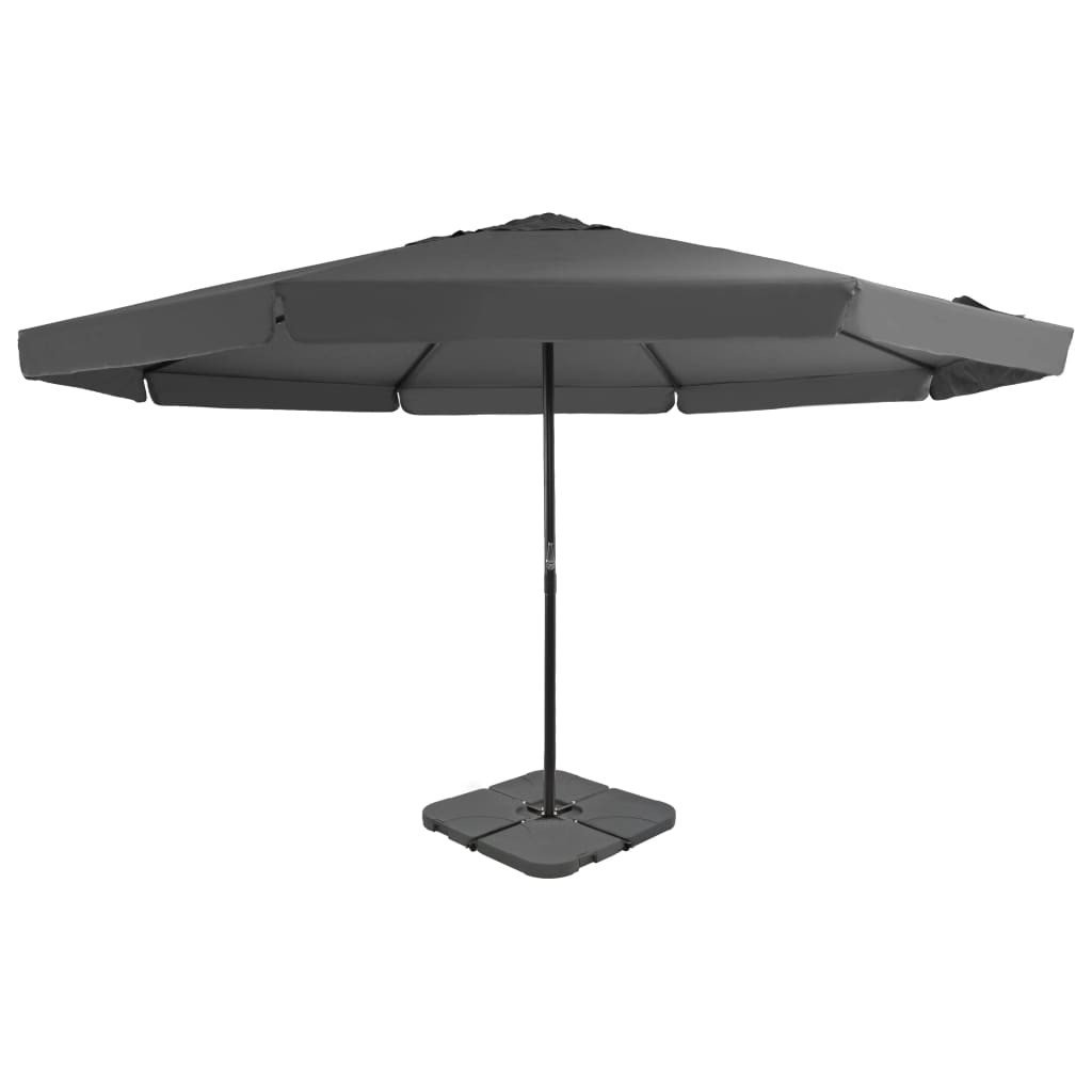 Parasol ogrodowy z przenośną podstawą, antracytowy