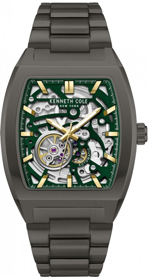 Zegarek męski KENNETH COLE KCWGY0058602 zielony klasyczny skeleton