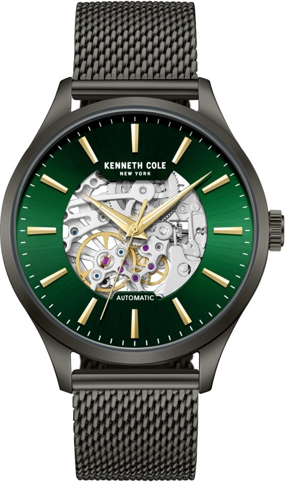 Zegarek męski KENNETH COLE KCWGY0064103 zielony klasyczny skeleton