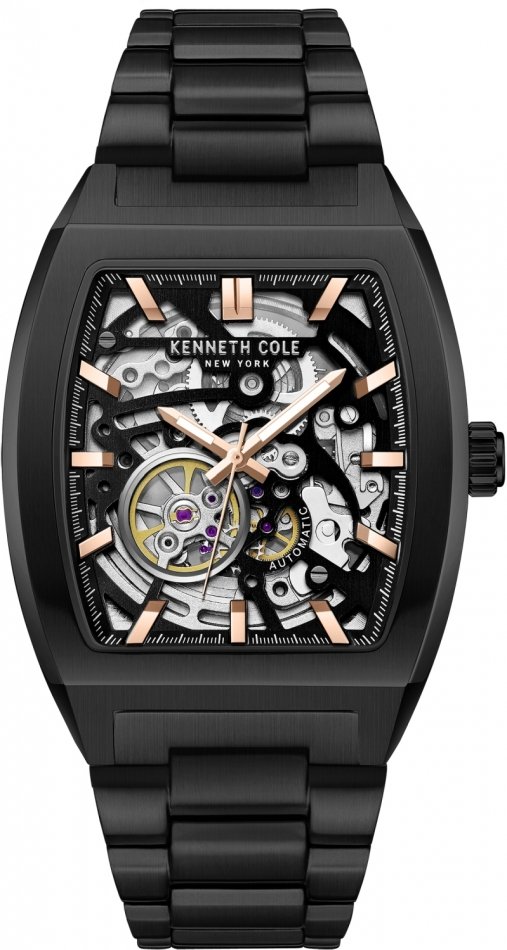 Zegarek męski KENNETH COLE KCWGY0058601 czarny klasyczny skeleton