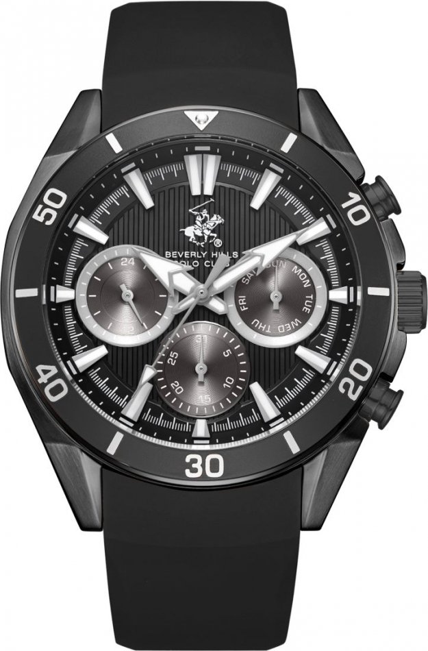 Zegarek męski BEVERLY HILLS BP3730X.051 czarny fashion na prezent