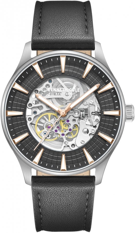 Zegarek męski KENNETH COLE KCWGX0057902 czarny klasyczny skeleton