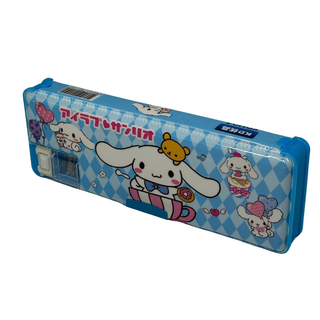 Piórnik Szkolny Twardy Cinnemaroll Hello Kitty Na Magnes z Temperówką