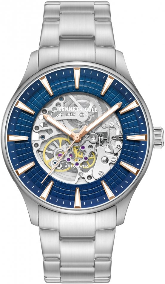 Zegarek męski KENNETH COLE KCWGY0057903 granatowy klasyczny skeleton