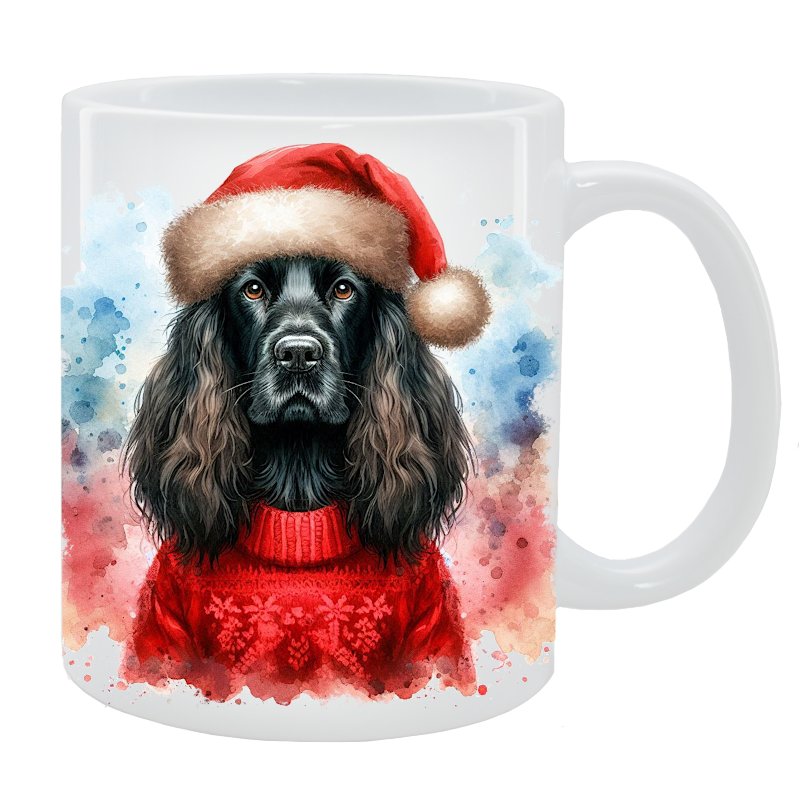 Kubek z psem Biały Owczarek Szwajcarski - Kolekcja Świąteczna