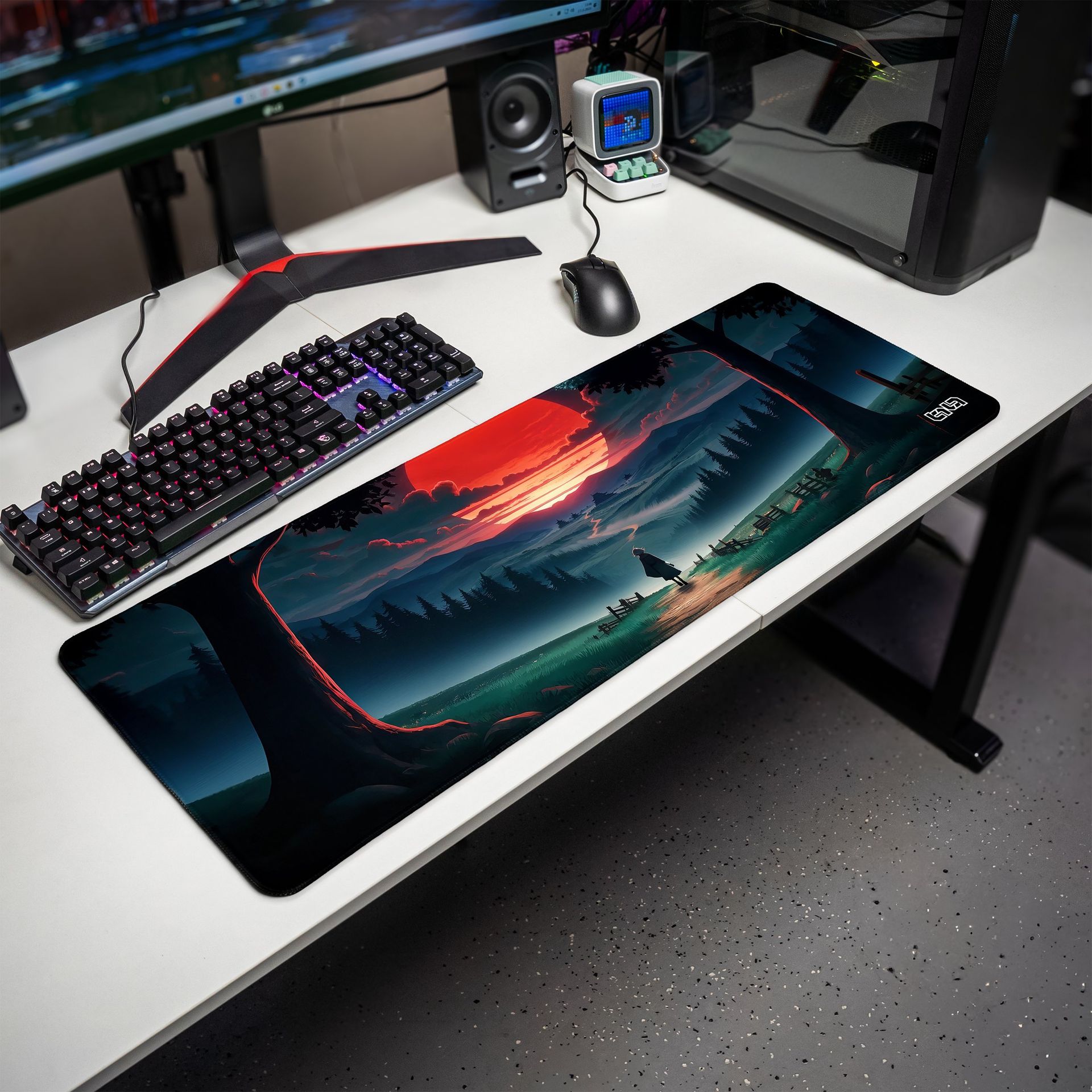 Podkładka Tilt PODKŁADKA POD MYSZ MYSZKĘ Adventure Road 80x30 TILT Gamingowa XL