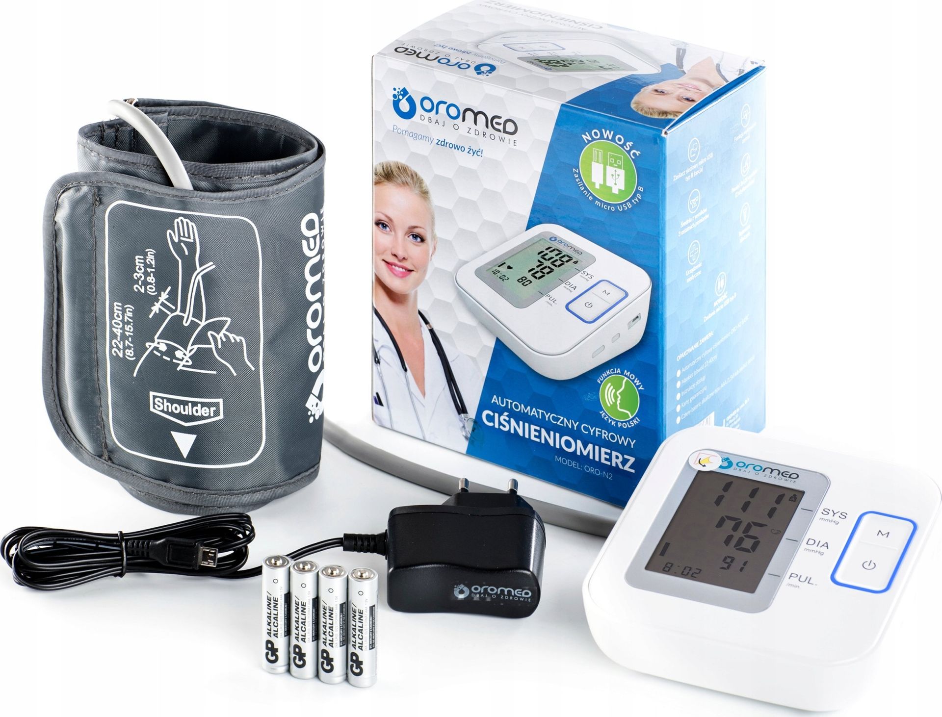 Zasilacz Oromed Zasilacz do ciśnieniomierzy OROMED N1 N2 N3 N4 N5 N6 N7 AIO N9 M10 COMFORT