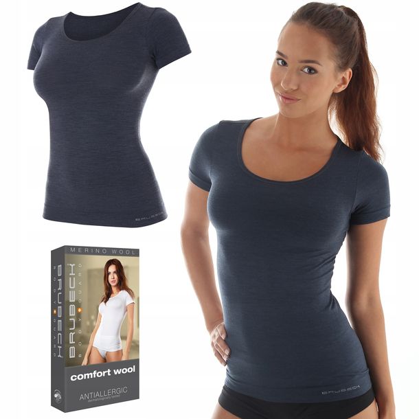 Koszulka damska T-SHIRT BRUBECK SS11020 - L