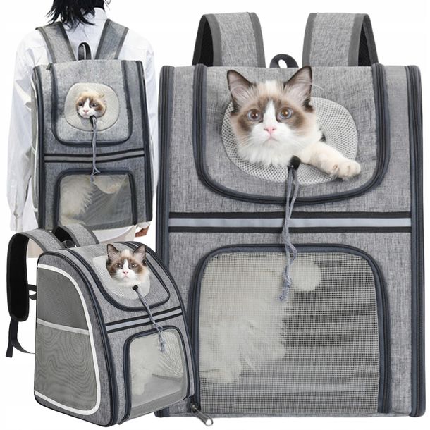 Plecak Dla Kota Psa Transporter Torba Petsmart Nosidlo Dla Zwierzat Szary