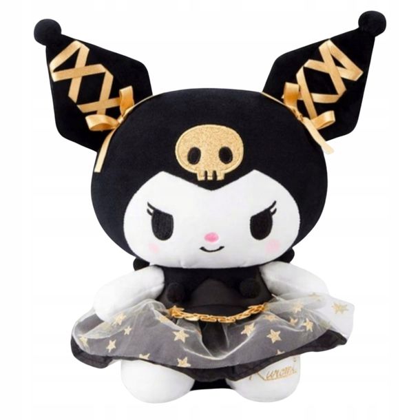 Kuromi Carno-Złota Kokardy Sanrio PRZYTULANKA PLUSZAK KITTY HELLO 100 cm
