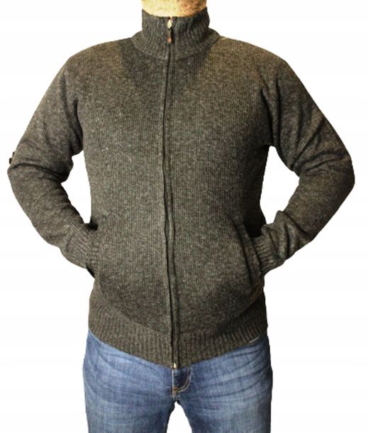 Ciepły Gruby *** Ocieplany Polarem *** Sweter Męski Rozmiar 3xl