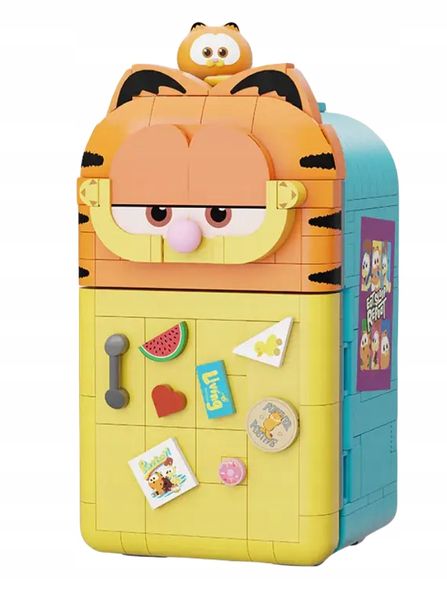 PANTASY Klocki 86809 Garfield Machines Series Lodówka Zestaw Klocków 3D