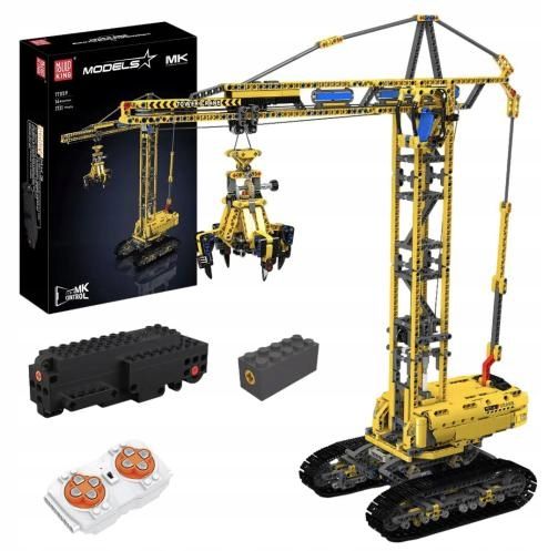 Klocki Konstrukcyjne Mould King 17059 Mobilny Dźwig Żuraw Rc Do Ułożenia