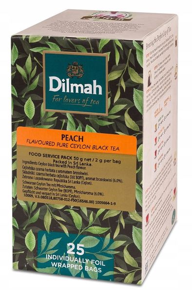 Dilmah Peach Ex25 herbata kopertowana
