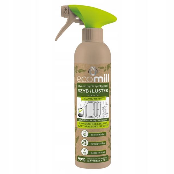ECOMILL płyn do mycia szyb i luster ZIELONA HERBATA - 500 ml