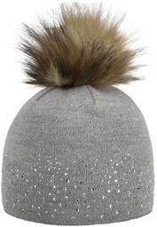Czapka Beanie Nalin Lux Crystal by Eisbär, szary, One Size
