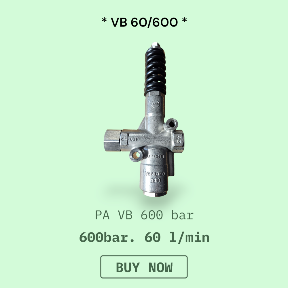 Regulator Ciśnienia PA VB60/600 „typ zerowy” 600 bar 60 l/min