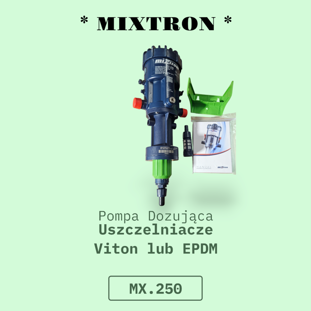 Pompy Dozującej Mixtron MX.250.P022 V 0,2-2%, 2500 l/h uszczelki - VITON 3/4