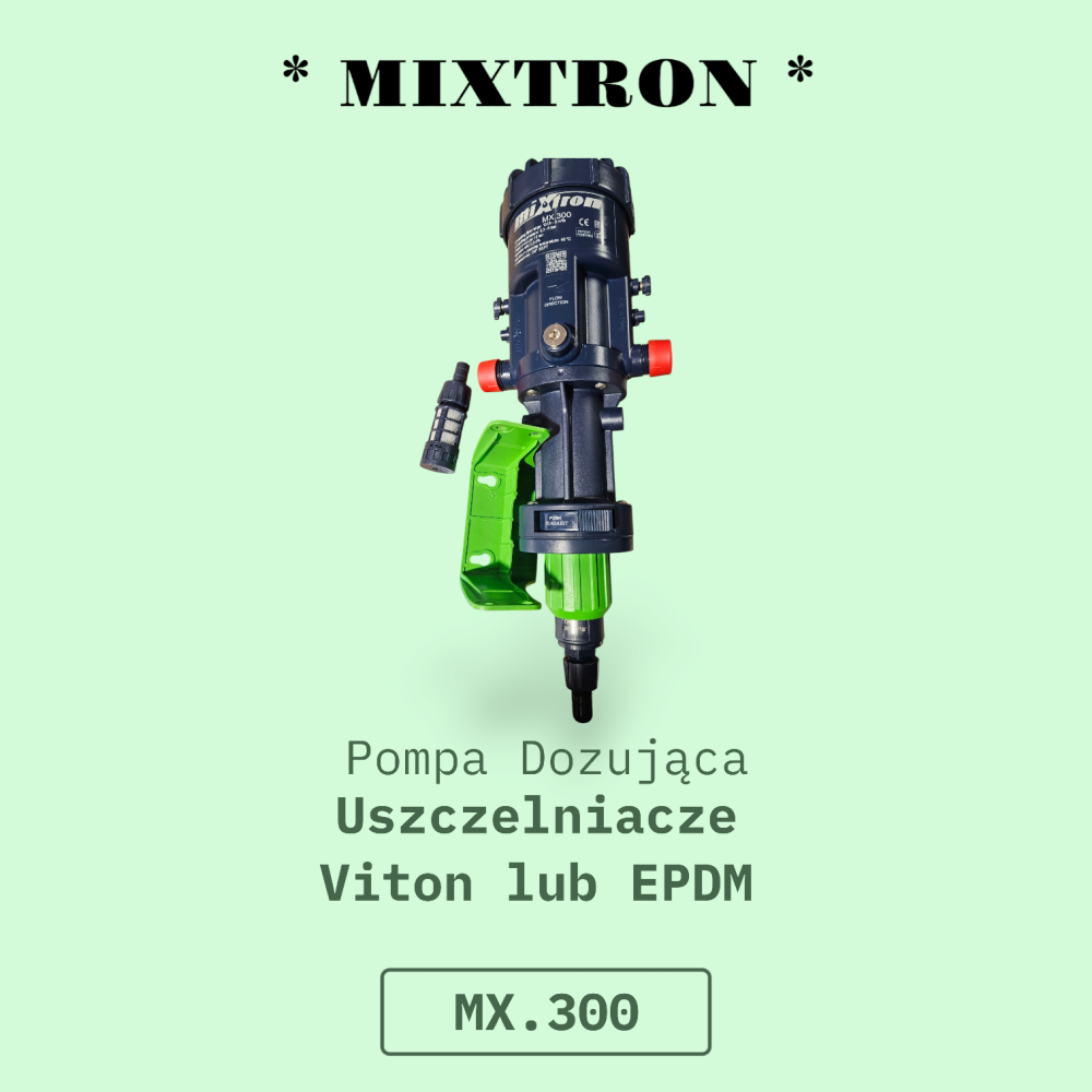 Pompy Dozującej Mixtron MX.300.P022 EX-A 0,2-2%, 3000 l/h uszczelki - Extreme EPDM Alfas 3/4