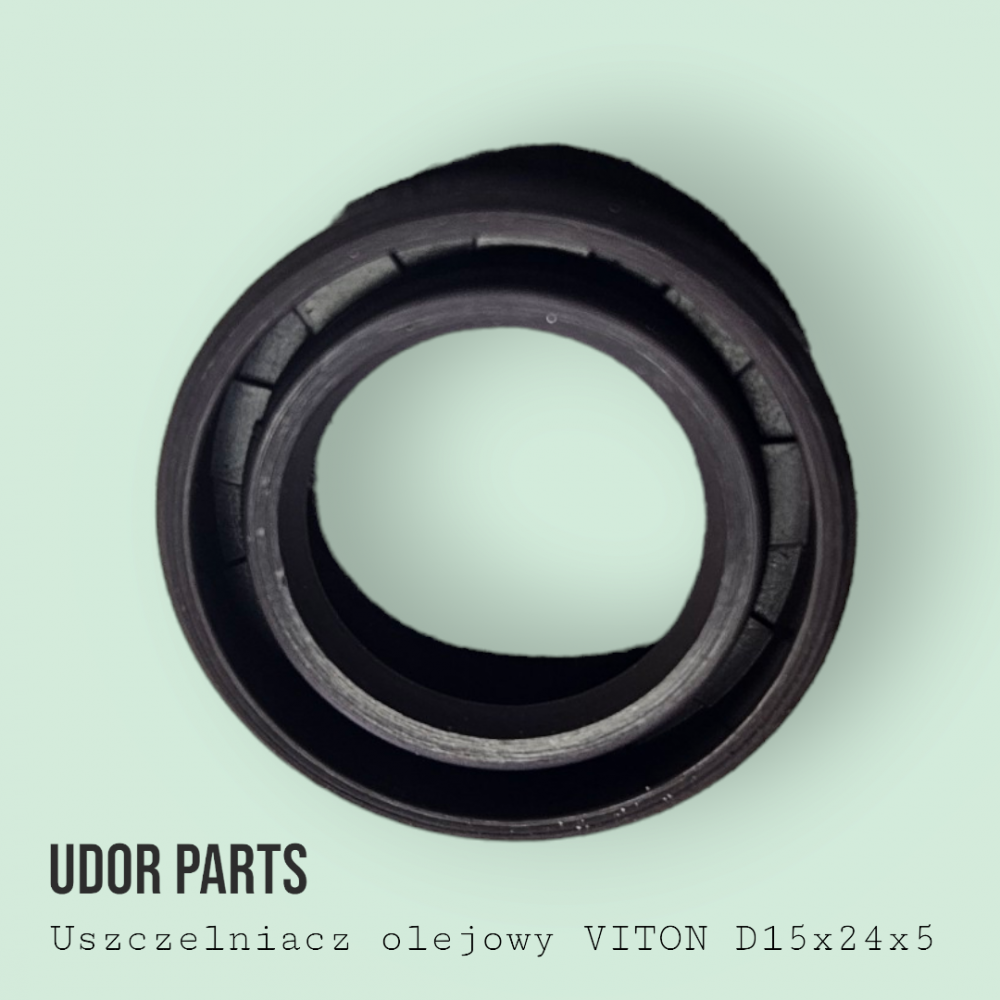 Uszczelniacz olejowy VITON CAR WASH D15x24x5 UDOR