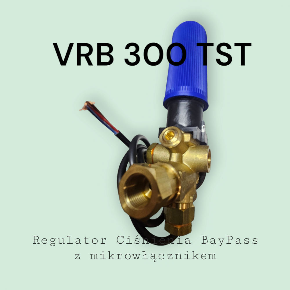 Regulator ciśnienia z bay-pass z mikrowłącznikem VRB 300BAR TST 35l/min