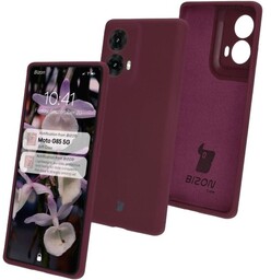 Bizon Silikonowe etui Soft Case do Motorola Moto G85 5G, ciemnofioletowe