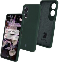 Bizon Silikonowe etui Soft Case do Oppo A60 4G, ciemnozielone