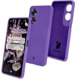 Bizon Silikonowe etui Soft Case do Oppo A60 4G, fioletowe