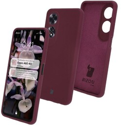 Bizon Silikonowe etui Soft Case do Oppo A60 4G, ciemnofioletowe