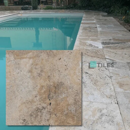 Tiles Tawertyn Philadelphia Niewypełniony Szlif Bębnowany 20,3x20,3x1,2 cm