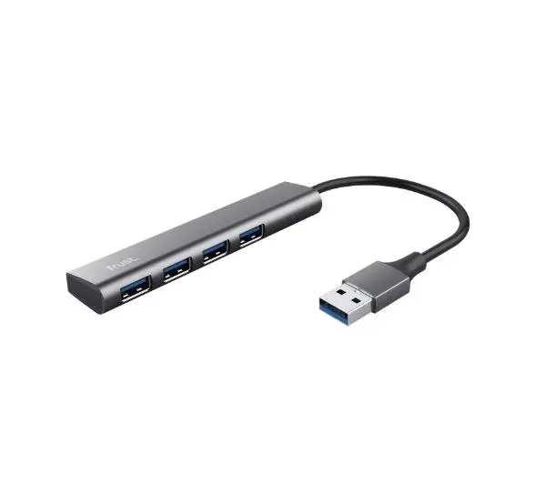 Trust Halyx 4xUSB 3.2 Szary