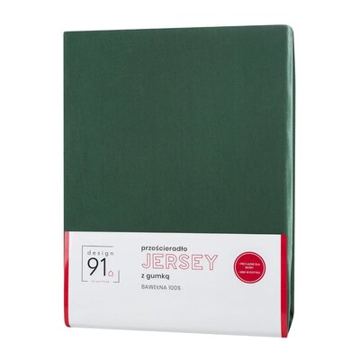 Prześcieradło z Gumką Jersey D91 160x200 w.30 Ziel