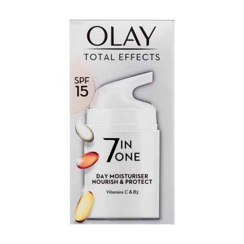 Olay Total Effects 7 In One Day Moisturiser Nourish & Protect SPF15 Krem do twarzy na dzień 50 ml