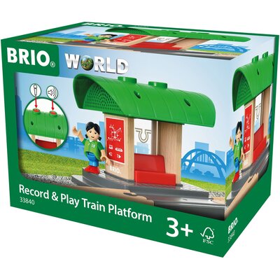 Brio GmbH BRIO World 33840  stacja z funkcją nagrywania akcesoria część drewna pociąg
