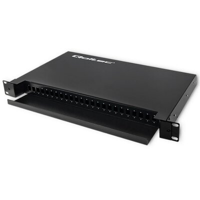 Qoltec Przełącznica światłowodowa RACK QOLTEC na szynie ODF | 24 porty | SC SX 54480