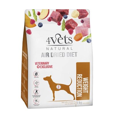 DOLINA NOTECI 4Vets Natural Weight Reduction karma suszona dla psów z nadwagą i otyłością 1 kg