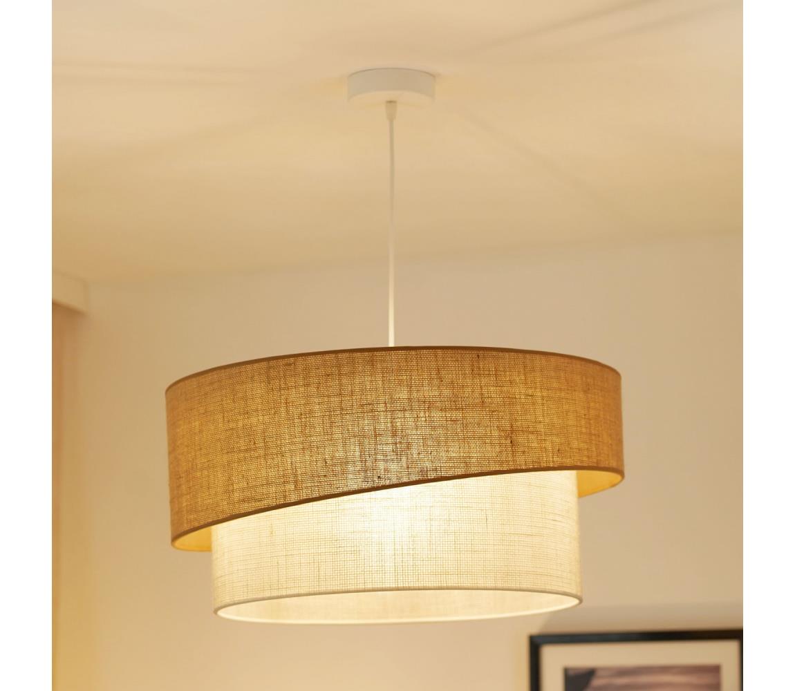 Brilagi - Żyrandol na lince SHINE 1xE27/15W/230V śr. 50 cm beżowy/kremowy