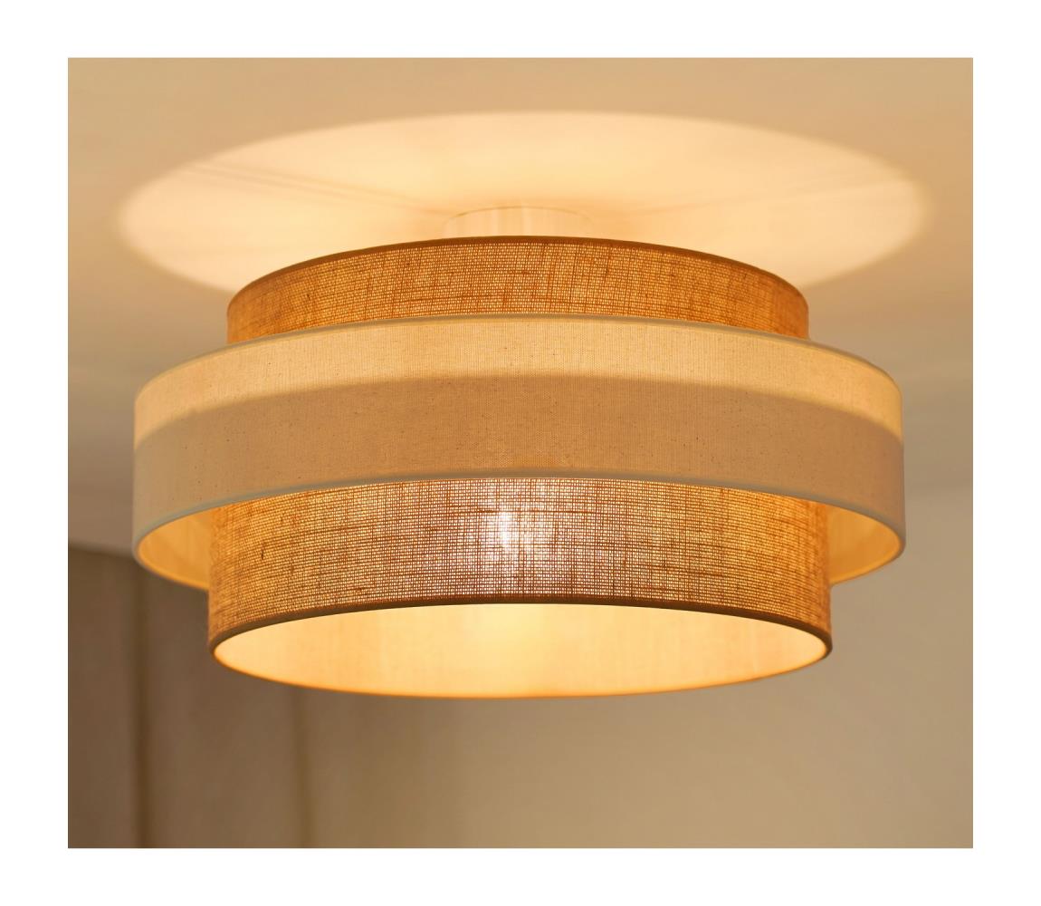 Brilagi - Żyrandol natynkowy SPACE LIGHT 1xE27/15W/230V śr. 50 cm beżowy/kremowy