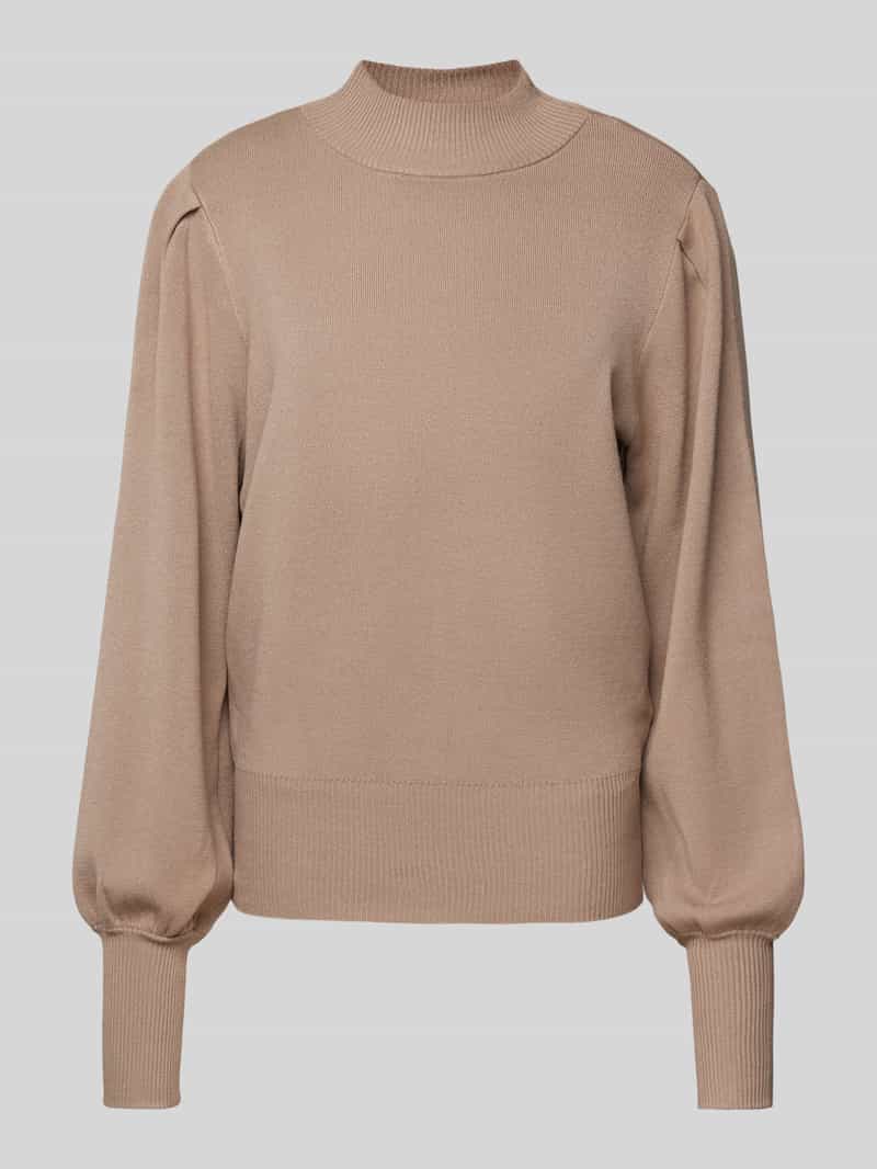 Sweter z dzianiny z okrągłym dekoltem model ‘FONNY’