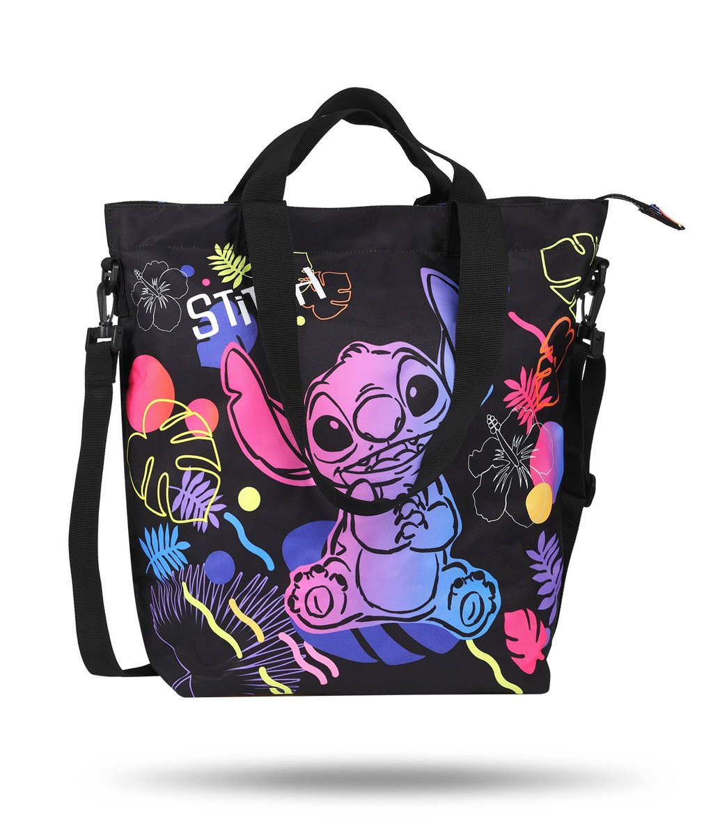 PATIO, torba na ramię soho stitch disney black