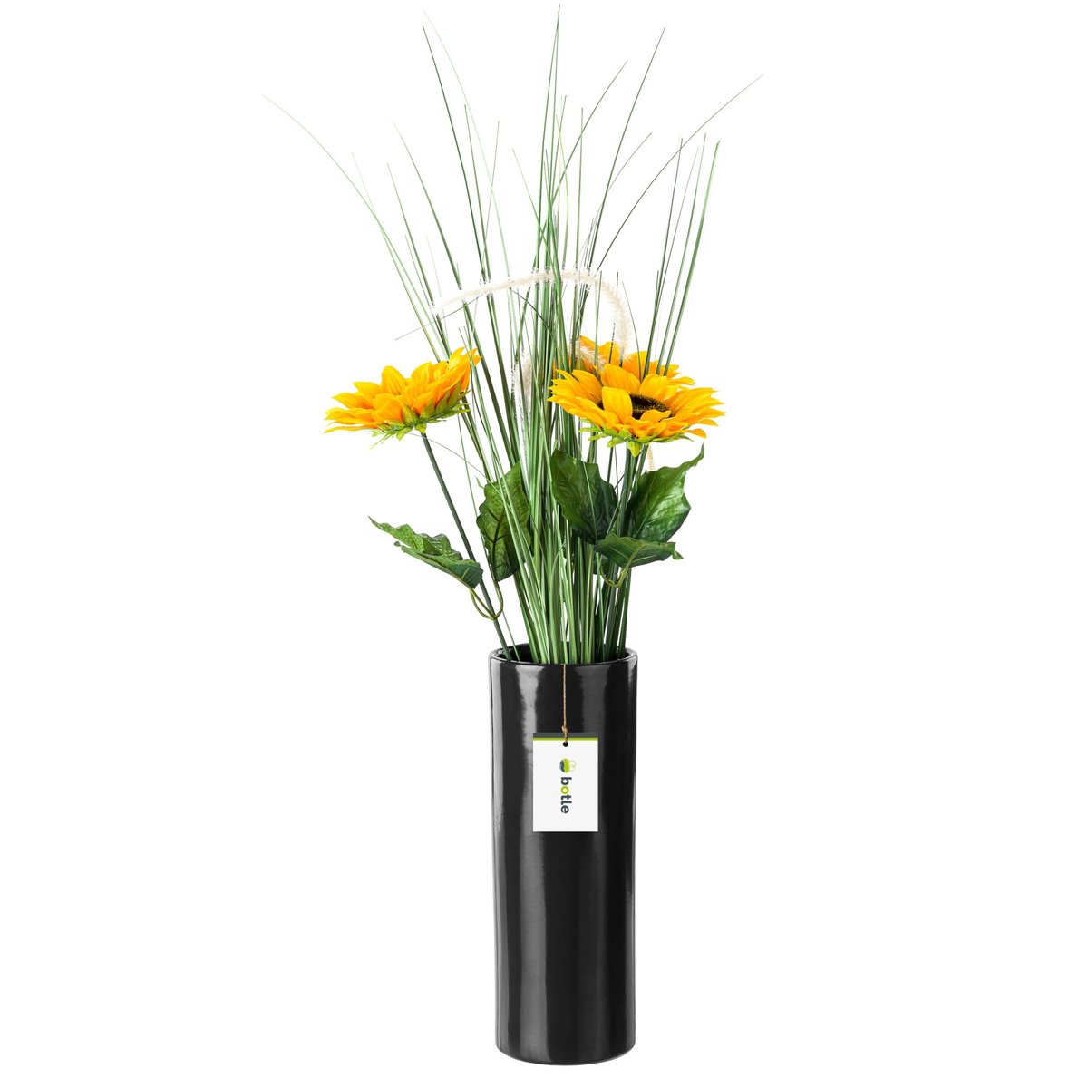 Wazon Ceramiczny Tuba Czarny